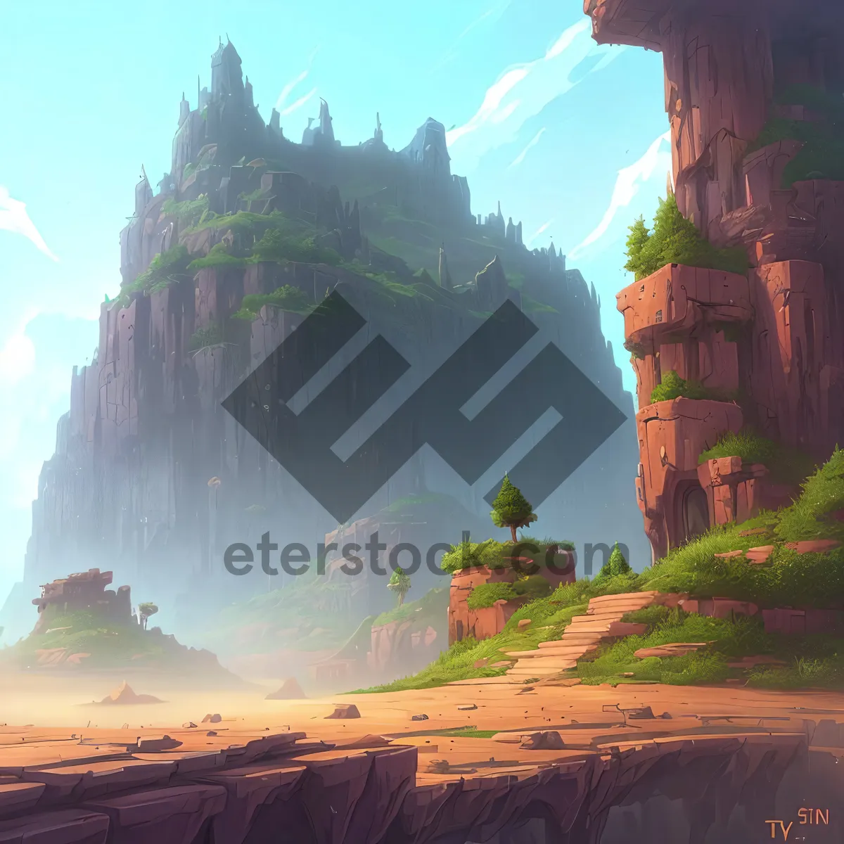 Picture of Marvelous Canyon Castle on Majestic Cliff