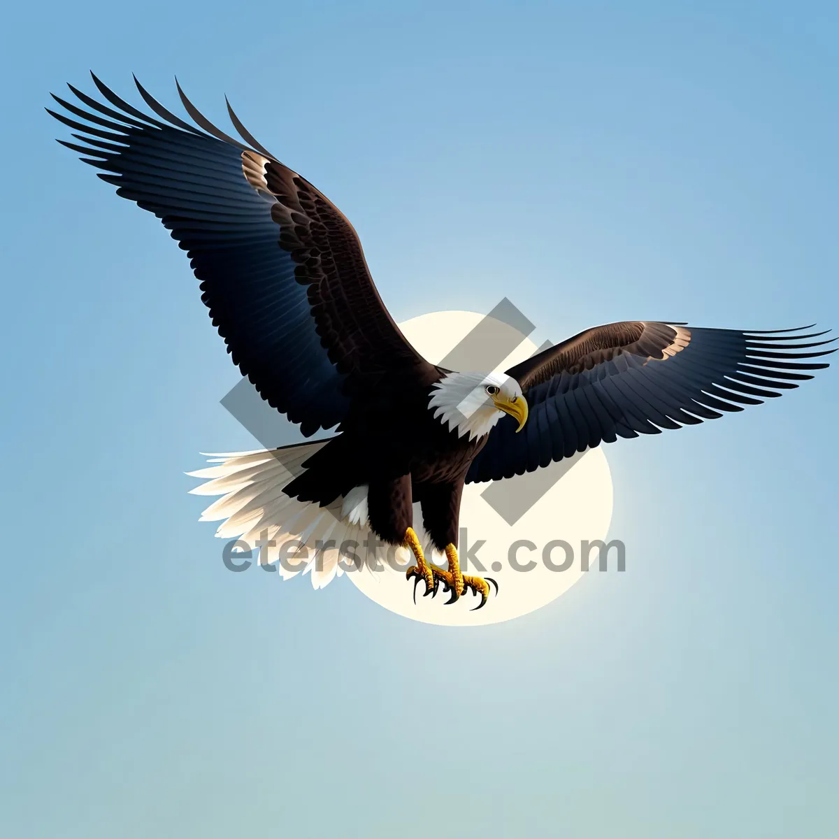 Picture of Soaring Majesty: Bald Eagle in Flight