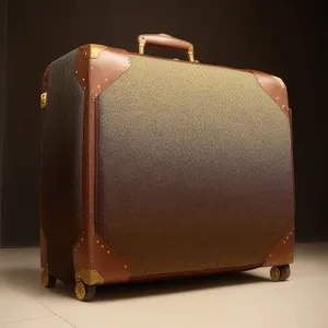 Vintage Leather Briefcase: Classic Antique Case for Home and Mail