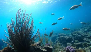 Colorful Marine Life in Exotic Coral Reef Environment