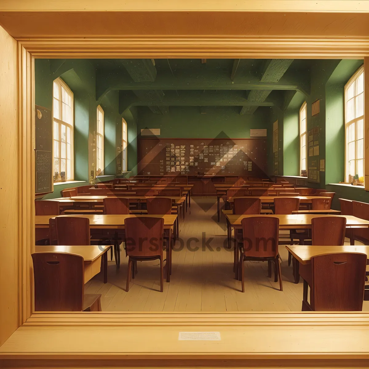 Picture of Stylish Restaurant Interior with Modern Furniture.