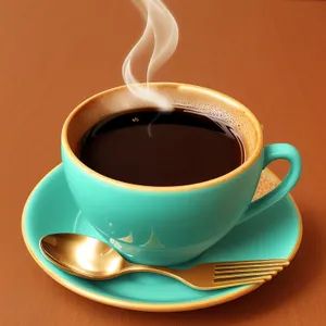 Steamy Morning Cup of Aromatic Coffee