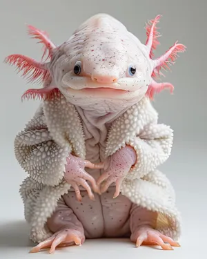 Teddy lizard toy with ice eyes