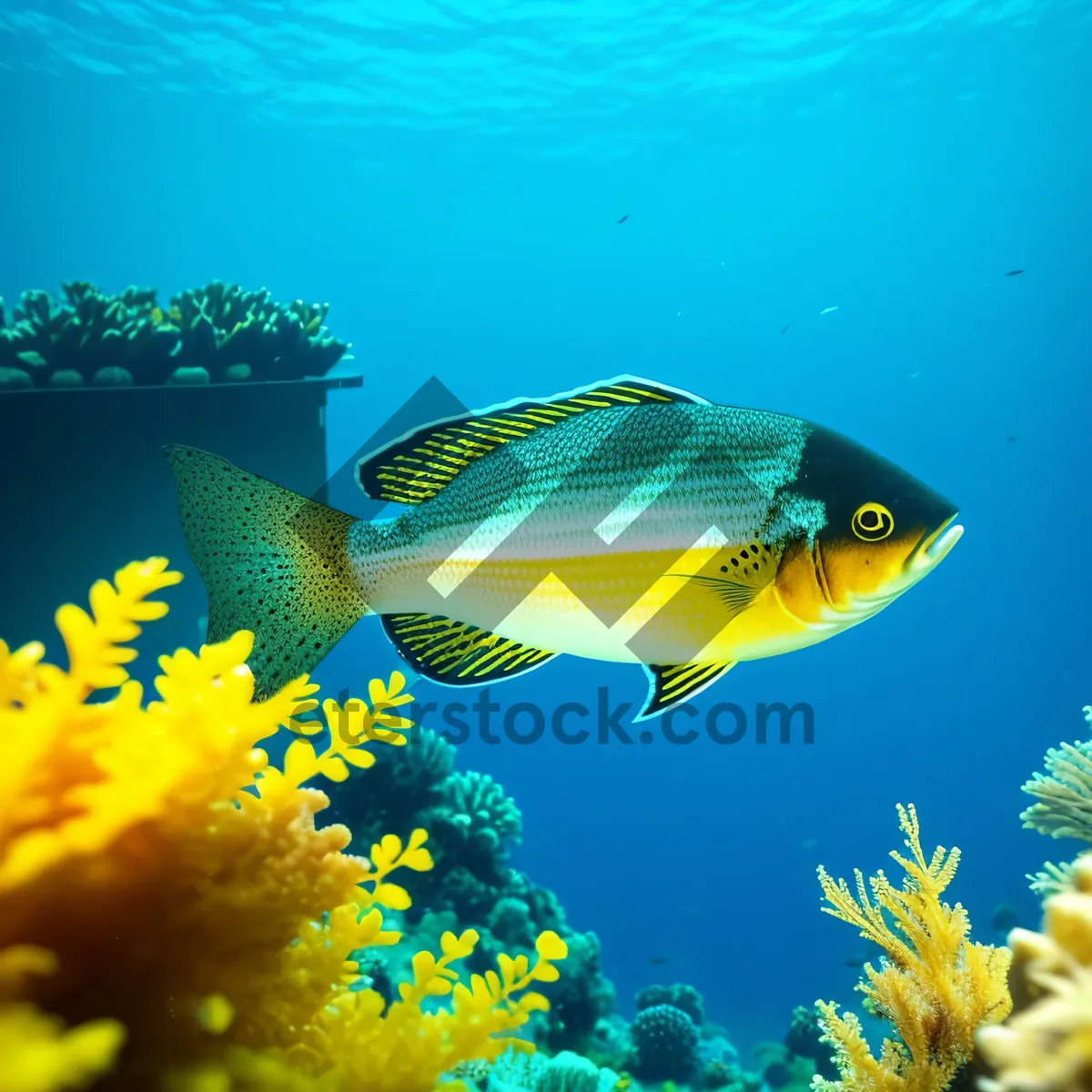 Picture of Colorful Reef Life in Exotic Coral Paradise