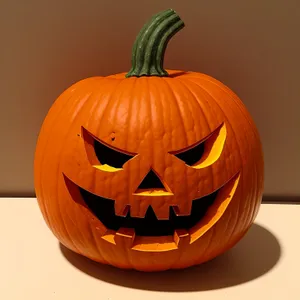 Spooky Jack-O'-Lantern Halloween Candle Decoration