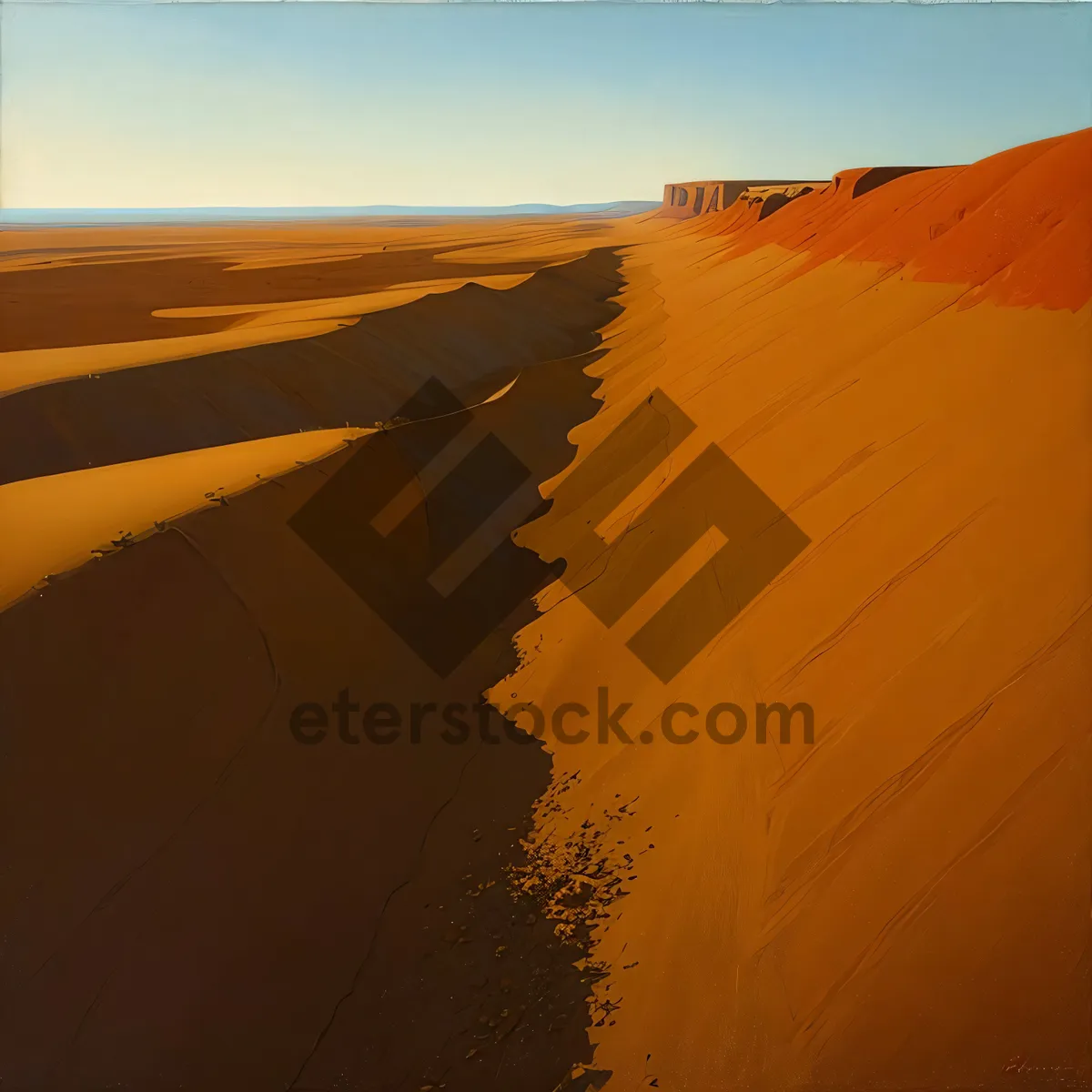 Picture of Sizzling Moroccan Summer Sunset over Sand Dunes