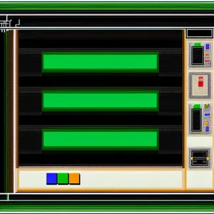 Digital Oscilloscope Display on Computer Monitor