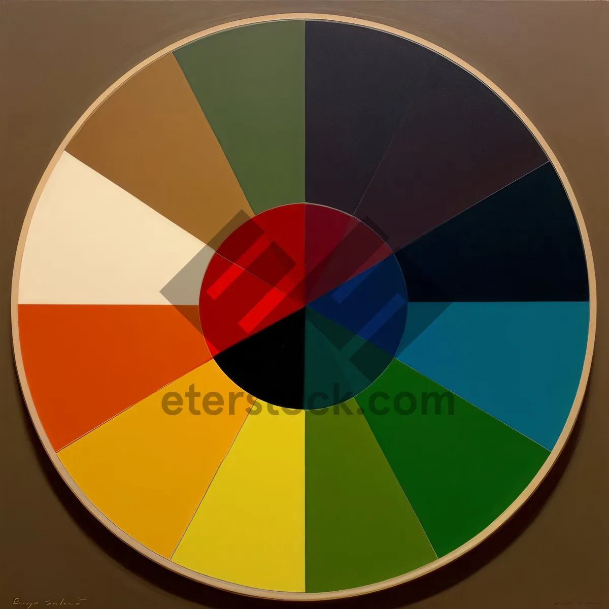 Picture of Shiny Round Button Icon with Reflective Design.