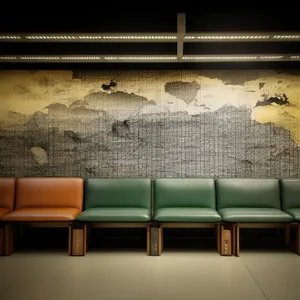 Modern Interior with Comfortable Seating and Stylish Curtains