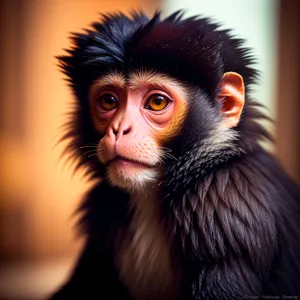 Majestic Macaque: Wild Primate in Safari