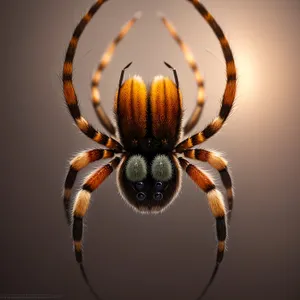 Spooky Spider Weaver in Garden Web