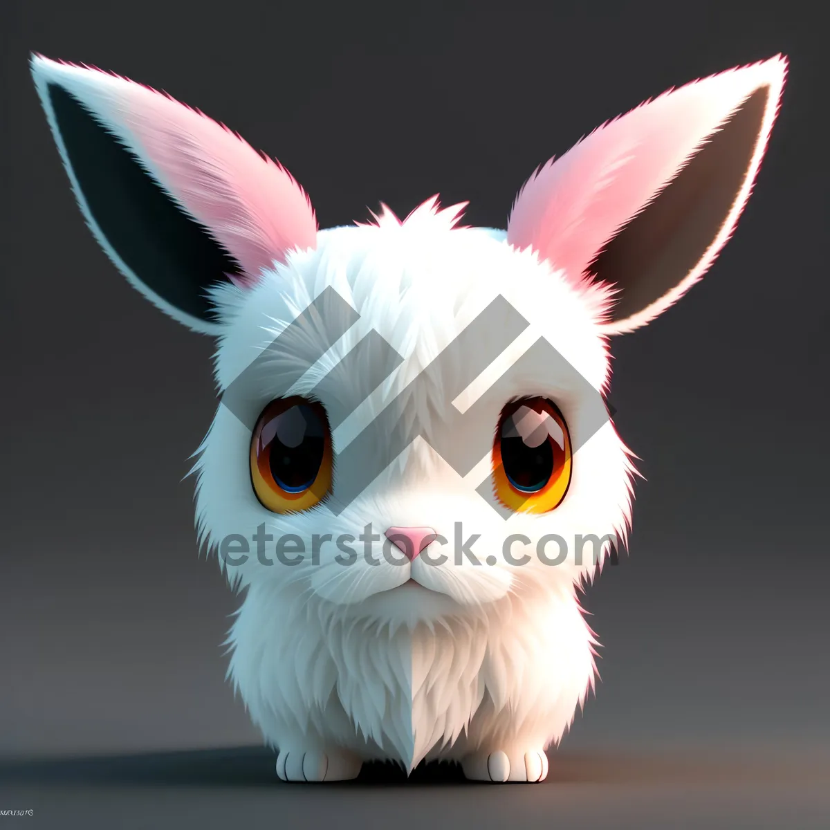 Picture of Cute Bunny - Adorable Furry Pet with Fluffy Ears