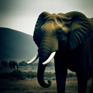 Majestic Elephant: Symbol of Wildlife's Strength and Beauty.