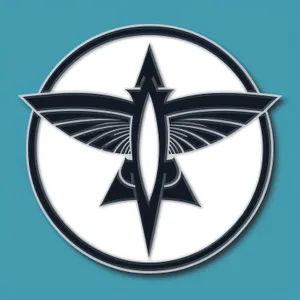 Shiny Heraldry Symbol Black Icon Art Design