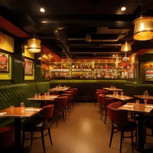 Modern luxury restaurant interior design with stylish furniture