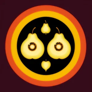 Glossy Black Round Web Button Set