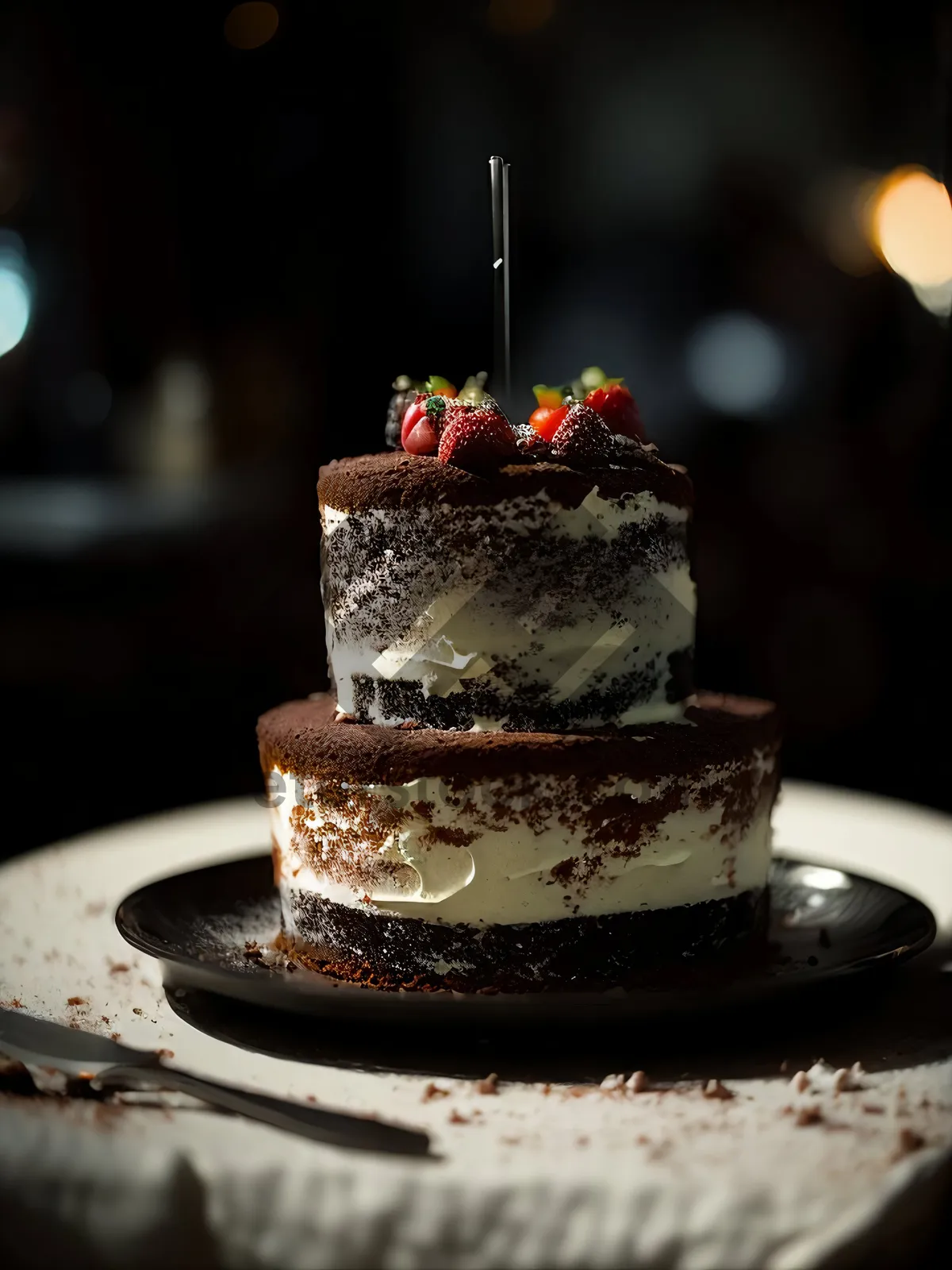 Picture of Gourmet Sweet Dessert on Plate