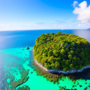 Tropical Paradise: Serene Coastal Waterscape