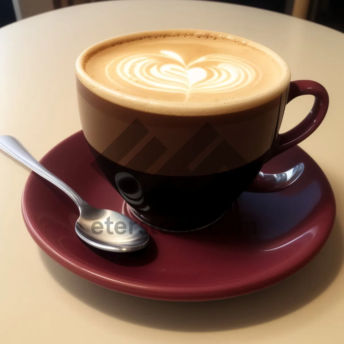 Picture of Coffee Delight: Gourmet Cappuccino in a Saucer