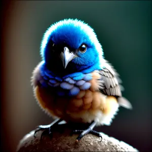 Vibrant Macaw perched on a tree branch.