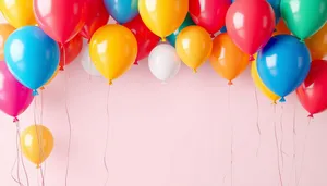 Colorful balloon bouquet for festive celebration.