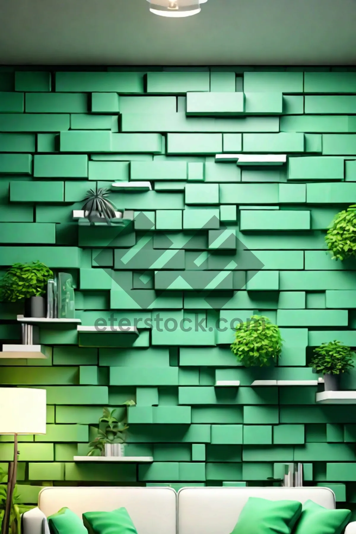 Picture of Old brick building texture wallpaper for urban backdrop