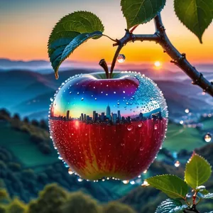 Healthy and tasty red delicious eating apple