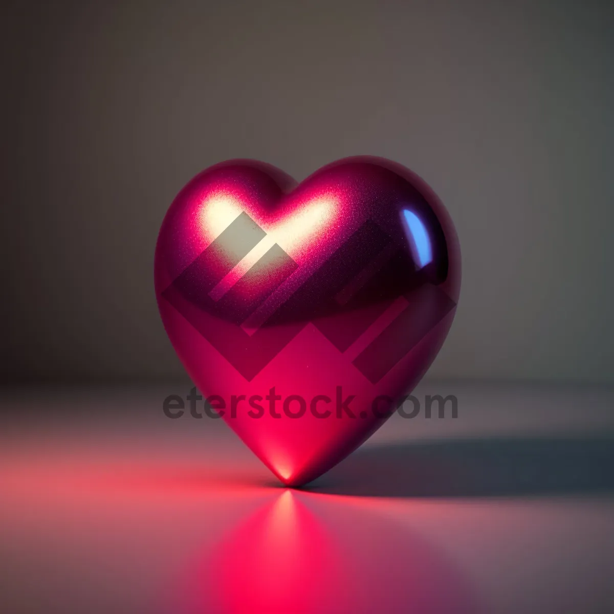 Picture of Romantic Heart Icon in Vibrant Colors