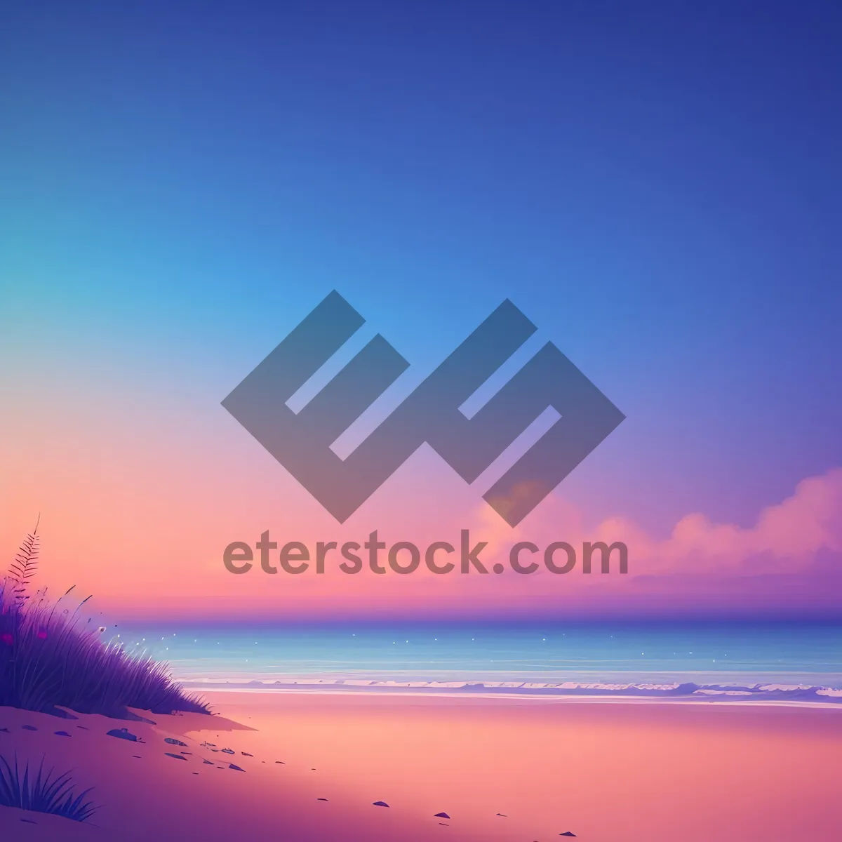 Picture of Tranquil Sunset Over Tropical Beach