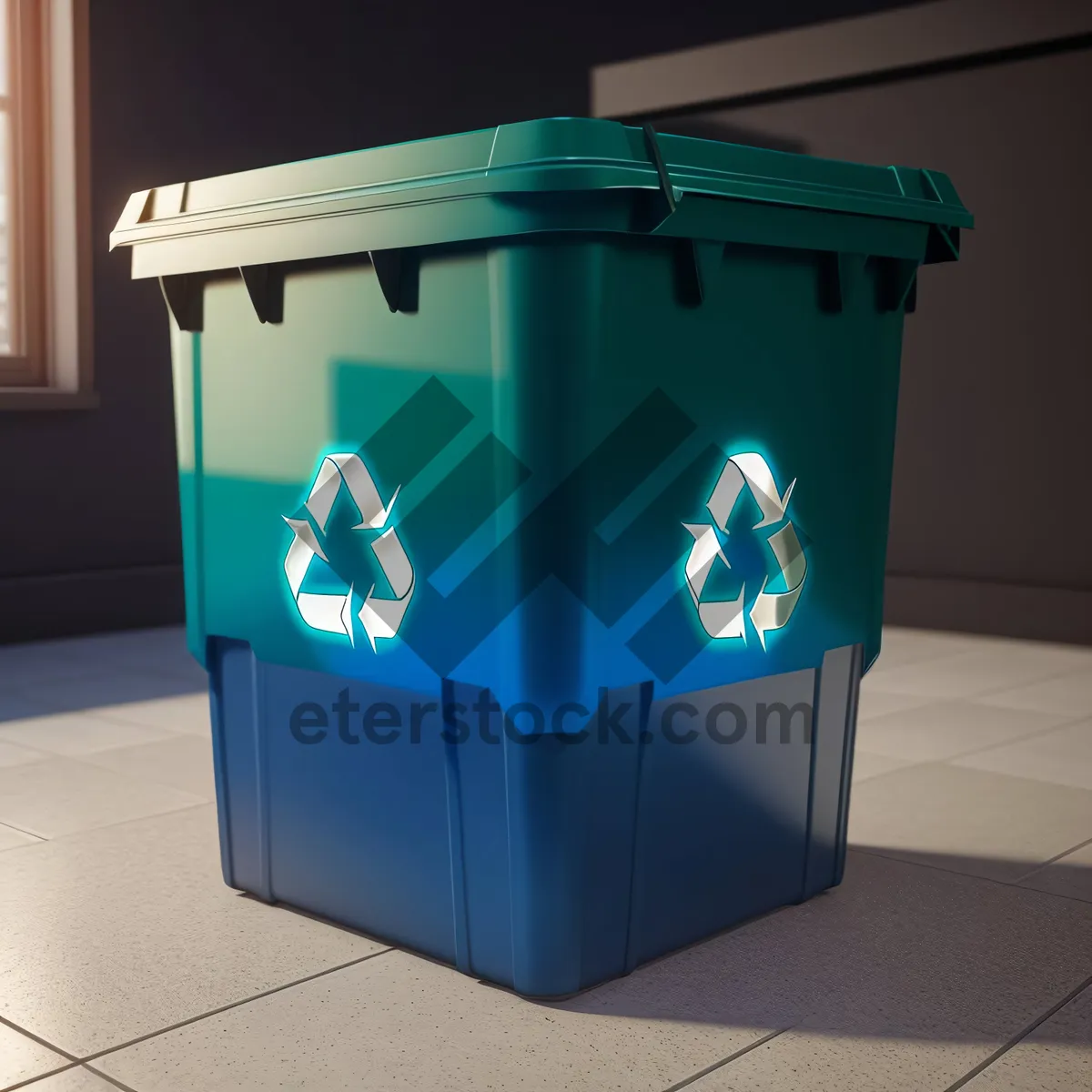 Picture of Recycle Bin: Convenient Solution for Plastic Waste.