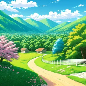 Serenity in the Rural Meadow