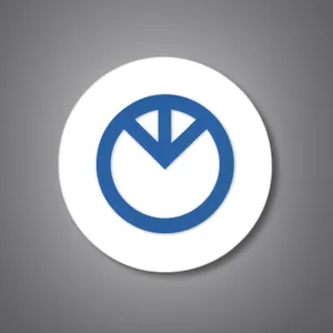 Shiny Circle Button Icon - Modern and Sleek