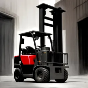 Heavy-duty Forklift Truck in Industrial Setting