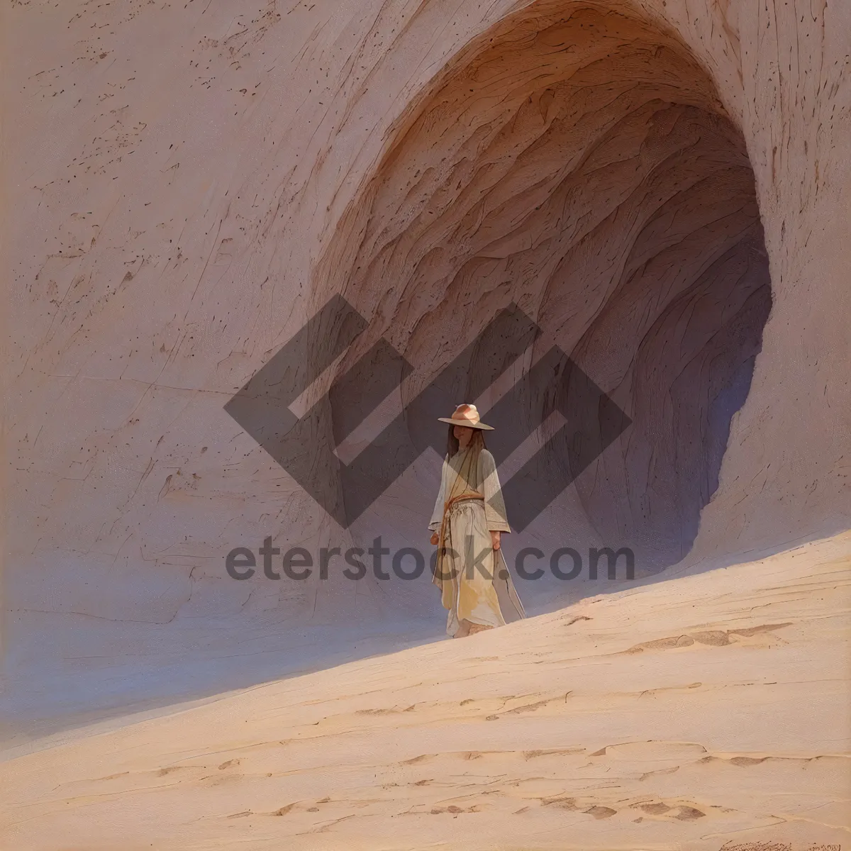 Picture of Mongoose exploring rocky terrain with scenic landscape