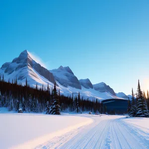 Winter Wonderland: Majestic Alpine Ski Slope