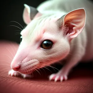 Fluffy Furball with Piercing Eyes