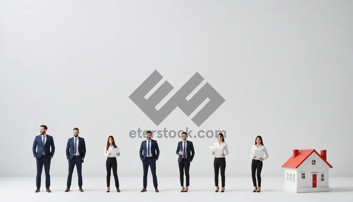 Picture of Silhouettes of diverse business team in black