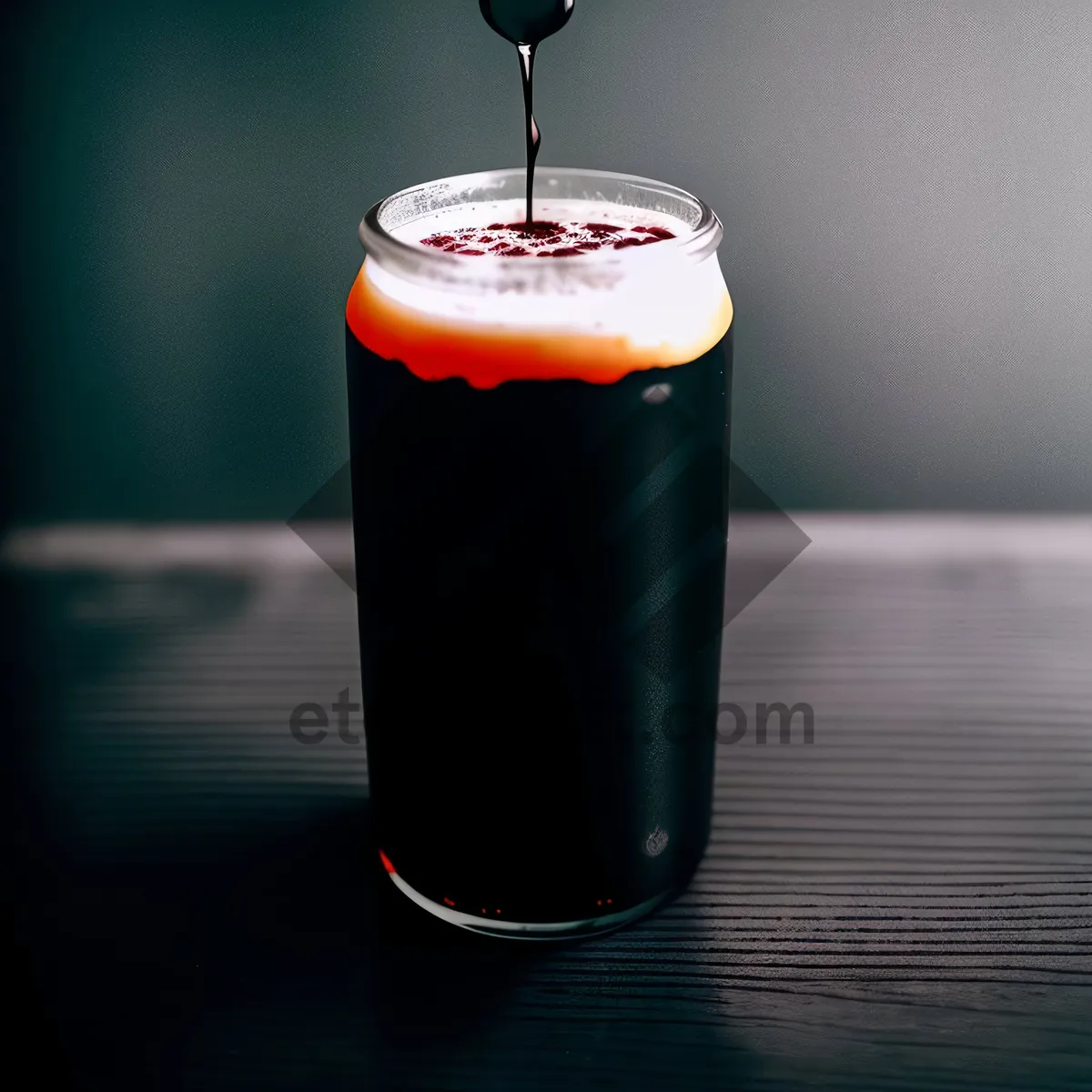 Picture of Refreshing Ice-Cold Cocktail Beverage with Fresh Fruit