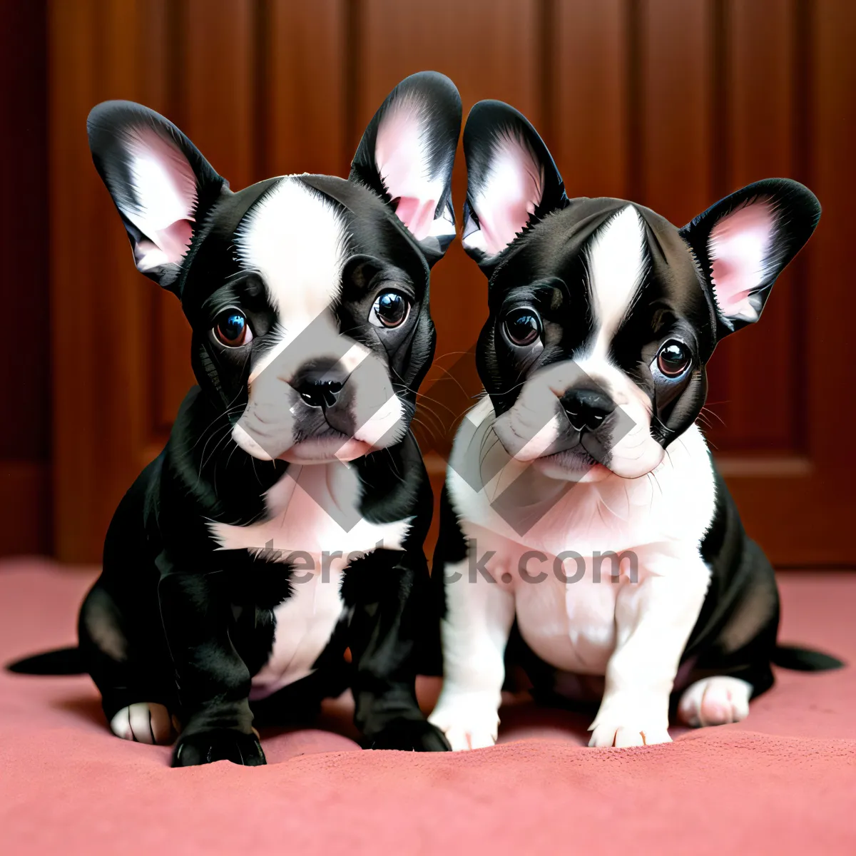 Picture of Bulldog Terrier: Adorable Purebred Puppy with Wrinkle