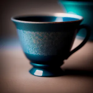 Hot Beverage in Elegant Porcelain Cup on Table