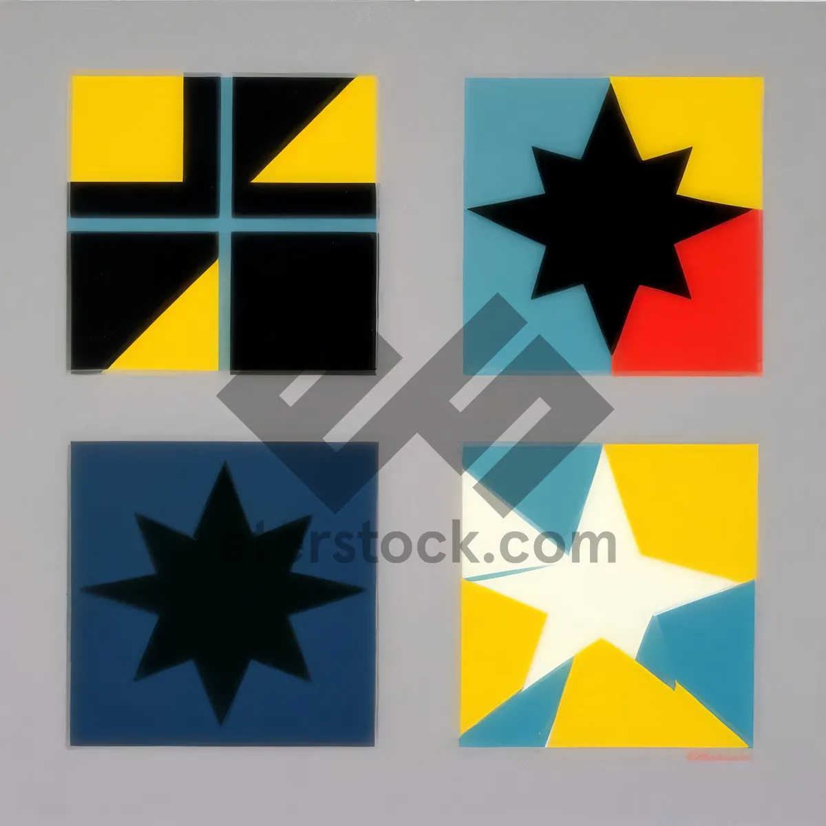 Picture of Flag Star Symbol - Iconic Graphic Design