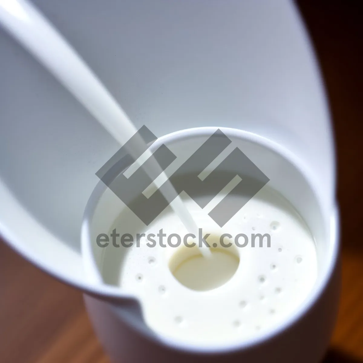 Picture of Morning Coffee in a Cup: Hot Beverage with Milk