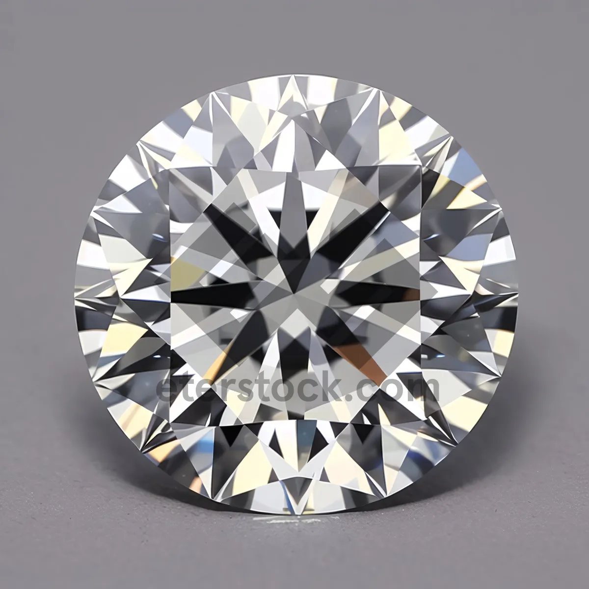 Picture of Sparkling Gemstone: A Glittering Round Diamond