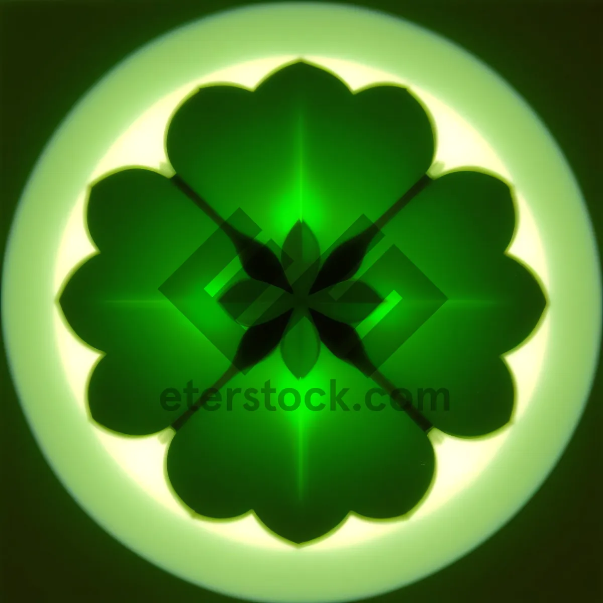 Picture of Modern Glass Eco Button Set with Healing Leaf