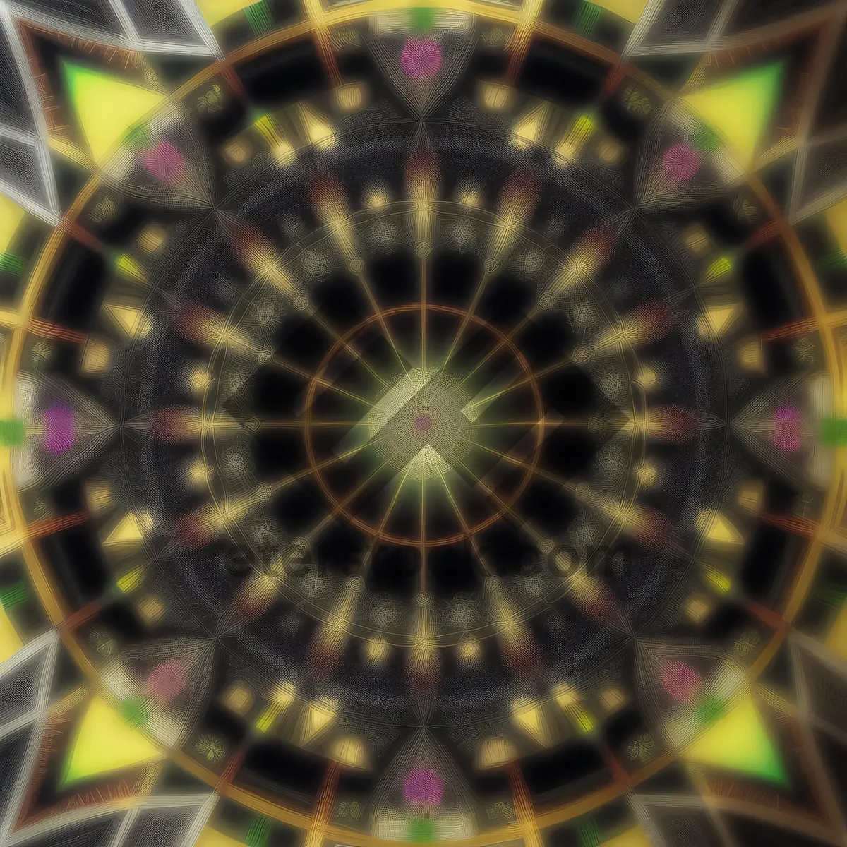 Picture of Fractal Ferris: Digital Pattern of Rotating Ride