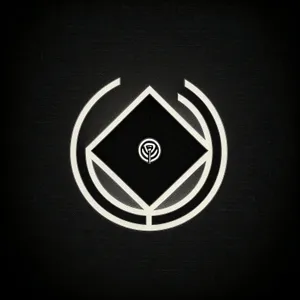 Shiny Black Paper Clip Icon - Computer Symbol Design