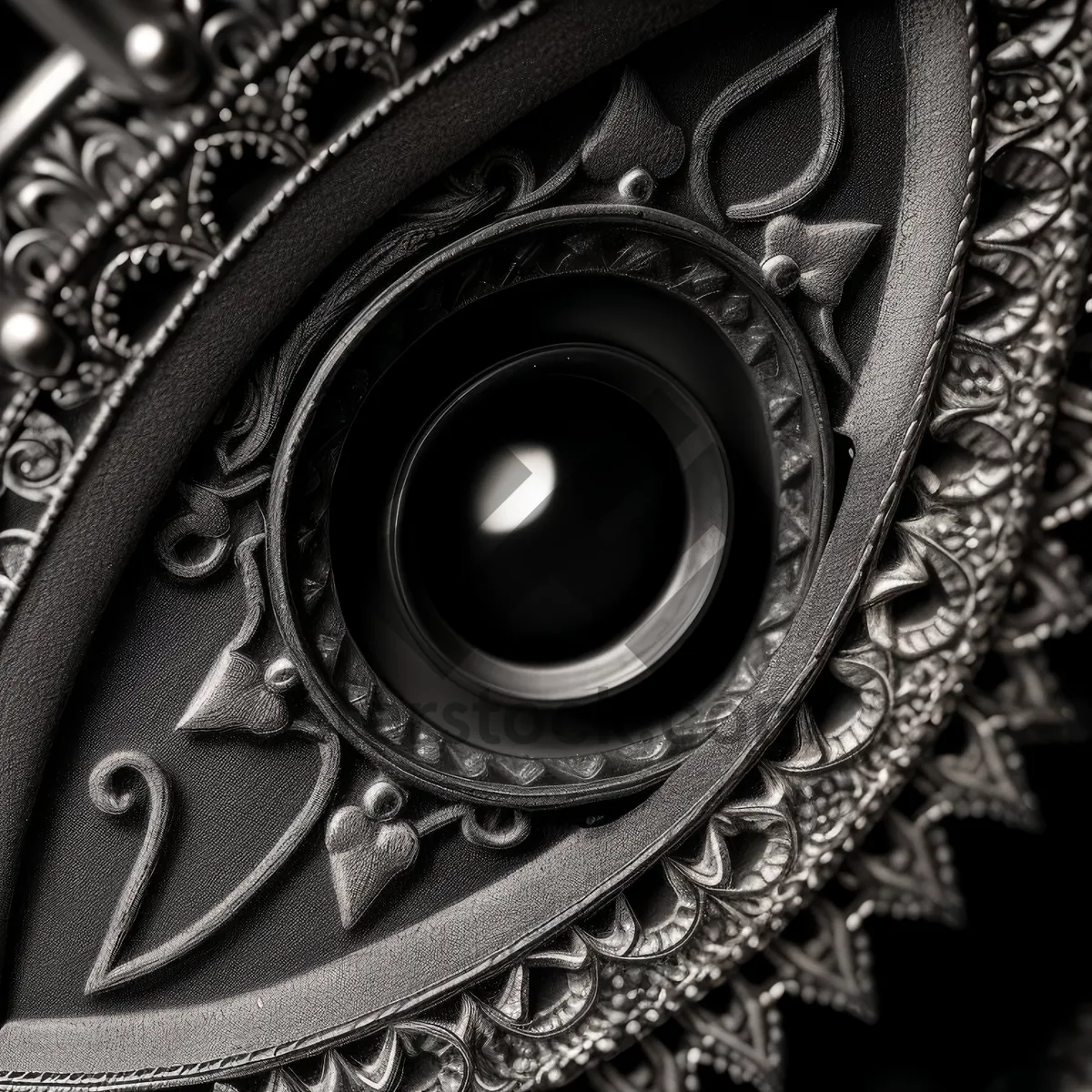 Picture of Mechanized Steel Gears: Close-up of Advanced Technological Device