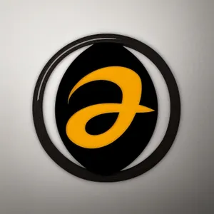 Shiny 3D Circle Logo Design with Reflection