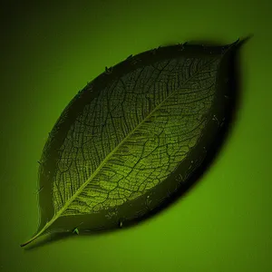 Garden Lacewing in Close-up Leaf Environment