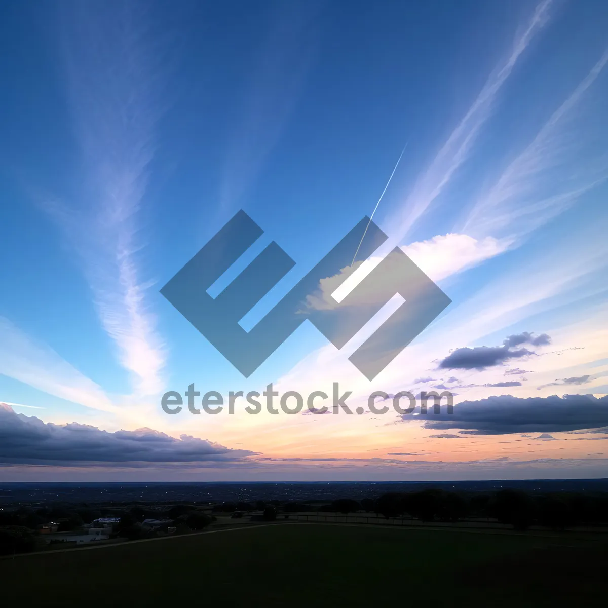 Picture of Vibrant Sunset over Rolling Countryside